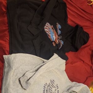 Vintage Black and Gray Kids Hoodies